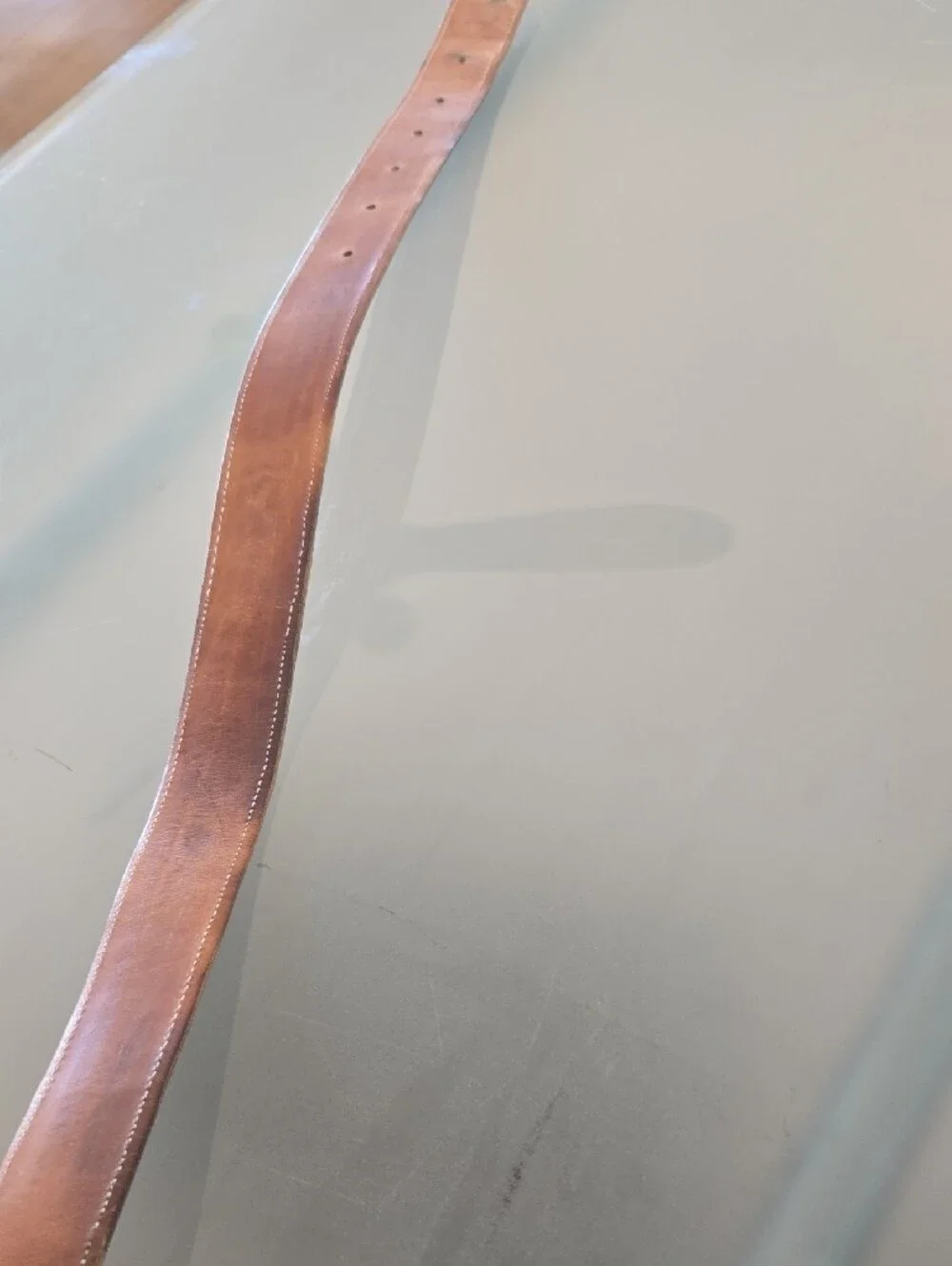 Lamo Tan Croc-Embossed Leather Belt